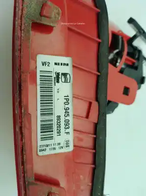 Second-hand car spare part interior left tailgate light for seat leon (1p1) 1.6 tdi oem iam references 1p0945107f  
