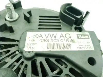 Peça sobressalente para automóvel em segunda mão alternador por audi a6 c6 (4f2) 2.0 tdi referências oem iam 03g903016a  