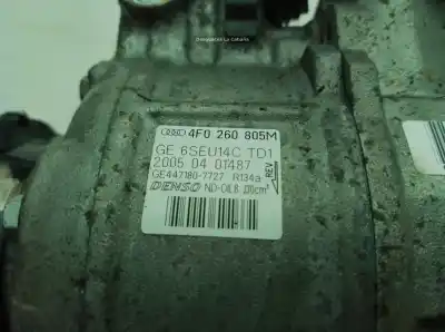 Pezzo di ricambio per auto di seconda mano compressore aria condizionata per audi a6 c6 (4f2) 2.0 tdi riferimenti oem iam 4f0260805p  
