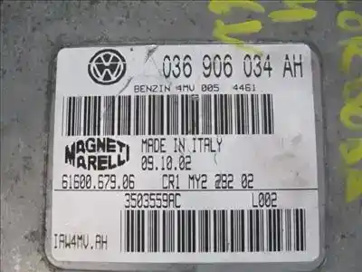 Second-hand car spare part ecu engine control for seat cordoba berlina (6l2) 1.4 16v oem iam references bosch/0265800003  