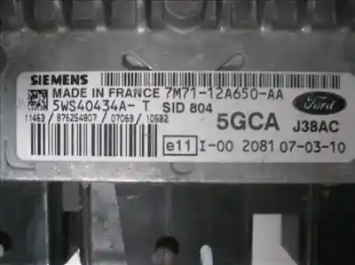 Second-hand car spare part ecu engine control for mazda 2 (b2w) 1.4 cd oem iam references siemens/5gca  