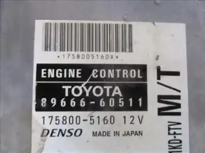 Second-hand car spare part ecu engine control for toyota land cruiser (j9) 3.0 d-4d oem iam references denso/175800-5160  
