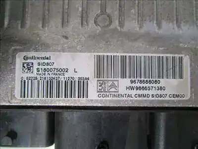 Peça sobressalente para automóvel em segunda mão centralina de motor uce por citroen c4 picasso i monospace (ud_) 1.6 hdi referências oem iam nosch/edc16c34  