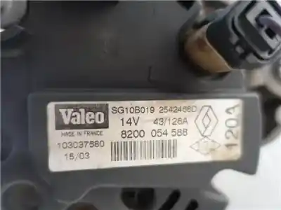 Автозапчастина б/у генератор для renault scenic (ja..) 1.9 dci authentique посилання на oem iam 8200054588  