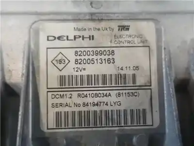 Second-hand car spare part ecu engine control for renault clio iii (br0/1, cr0/1) 1.5 dci (br17, cr17) oem iam references 8200513163  