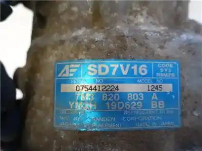 Second-hand car spare part air conditioning compressor for ford galaxy (vx) 1.9 tdi oem iam references   0754412224