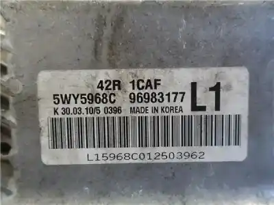 Second-hand car spare part ecu engine control for chevrolet aveo hatchback 1.2 ls oem iam references   5wy5968c