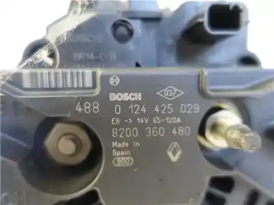 Second-hand car spare part alternator for renault modus / grand modus (f/jp0_) 1.5 dci (fp0d, jp0d) oem iam references   0124425029