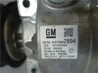 Peça sobressalente para automóvel em segunda mão compressor de ar condicionado a/a a/c por opel mokka / mokka x (j13) 1.4 (_76) referências oem iam   42472894