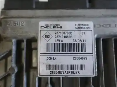 Second-hand car spare part ecu engine control for dacia sandero 1.5 dci oem iam references   237100703r
