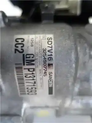 Second-hand car spare part air conditioning compressor for saab 9-3 familiar 1.9 tid oem iam references   sd7v161258