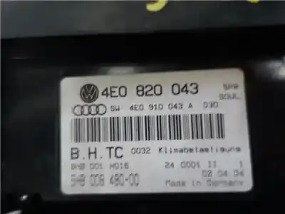 Автозапчастина б/у клімат-контроль для audi a8 (4e) 3.0 tdi quattro посилання на oem iam 4e0820043  