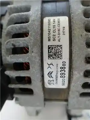Second-hand car spare part alternator for peugeot 308 (p5) 1.5 gt oem iam references 9820893880  