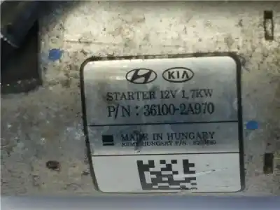 Pezzo di ricambio per auto di seconda mano motorino di avviamento per kia venga (yn) 1.6 drive riferimenti oem iam   36100-2a970