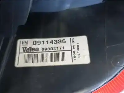 Tweedehands auto-onderdeel linker achterlamp voor opel corsa c (x01) 1.2 (f08, f68) oem iam-referenties   09114336