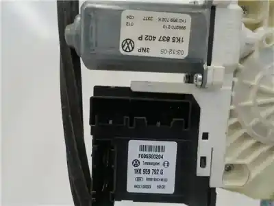 Автозапчасти б/у регулятор стекла переднего правого за volkswagen jetta (1k2) 1.6 edition ссылки oem iam   1k5837402p