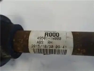 Pezzo di ricambio per auto di seconda mano trasmissione anteriore destra per kia rio (ub) 1.2 basic riferimenti oem iam   49501-1w000