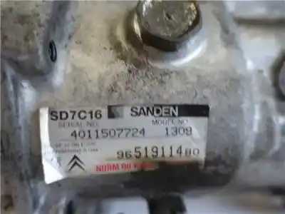 Pezzo di ricambio per auto di seconda mano compressore aria condizionata per citroen c4 picasso i monospace (ud_) 1.6 hdi riferimenti oem iam 9651911480  