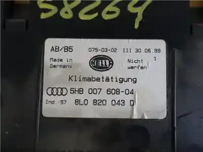 Tweedehands auto-onderdeel klimaatcontrole voor audi a3 (8l) 1.9 tdi oem iam-referenties 8l0820043d  