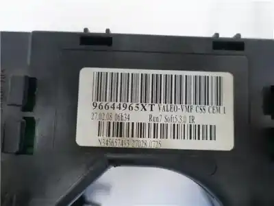 Second-hand car spare part windshiel wiper switch for citroen c4 grand picasso 2.0 hdi oem iam references 96644965xt  