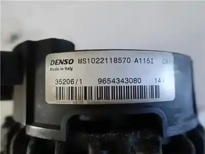 Gebrauchtes Autoersatzteil lichtmaschine zum peugeot 207 1.4 16v oem-iam-referenzen 9654343080  