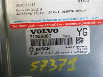 Tweedehands auto-onderdeel ecu motorcontroller voor volvo v40 2.0 diesel cat oem iam-referenties   0281018414