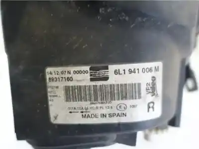 Pezzo di ricambio per auto di seconda mano faro anteriore destro per seat ibiza iii (6l1) 1.4 16v riferimenti oem iam 6l941006m  