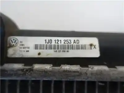 Автозапчасти б/у водяной радиатор за audi a3 (8l) (09.1996->) 1.9 tdi ambiente [1.9 ltr. - 74 kw tdi] ссылки oem iam 1j0121253ad  