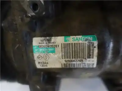 Pezzo di ricambio per auto di seconda mano compressore aria condizionata per dacia duster (hs_) 1.5 dci 4x4 (hsmc. hsmd) riferimenti oem iam   926006229r