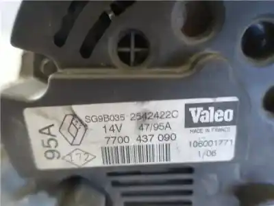 Автозапчасти б/у генератор за renault clio ii fase ii (b/cb0) 1.2 authentique ссылки oem iam 7700437090  