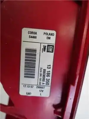İkinci el araba yedek parçası sol kuyruk lambasi için opel corsa d (s07) 1.4 (l08 l68) oem iam referansları   13186350