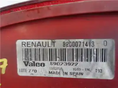 Автозапчасти б/у левый задний фонарь за renault clio ii fase ii (b/cb0) 1.5 dci diesel ссылки oem iam 8200071413  