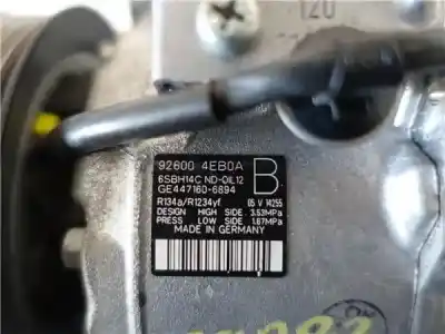 Piesă de schimb auto la mâna a doua compresor de aer condiționat pentru nissan qashqai ii (j11e) 1.2 360 referințe oem iam 447160-6894  