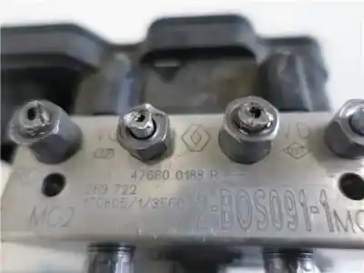 Peça sobressalente para automóvel em segunda mão abs por renault captur i (j5_, h5_) 1.2 tce 120 referências oem iam 476600188r  