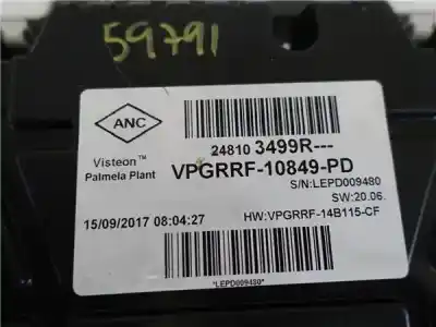 Second-hand car spare part dashboard for renault captur i (j5_, h5_) 1.2 tce 120 oem iam references 248103499r  