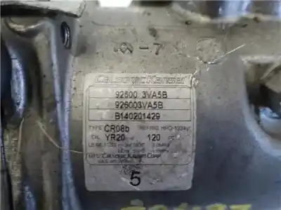 Second-hand car spare part air conditioning compressor for nissan note (e12) 1.2 oem iam references 926003va5b  