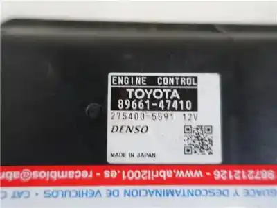 Piesă de schimb auto la mâna a doua unitate de control motor ecu pentru toyota prius (zvw30) 1.8 hybrid referințe oem iam 89661-47410  