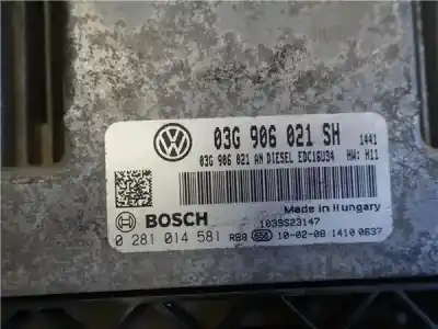 Peça sobressalente para automóvel em segunda mão centralina de motor uce por seat leon (1p1) 1.9 tdi referências oem iam 0281014581  