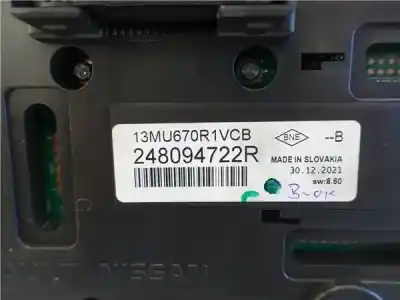 Peça sobressalente para automóvel em segunda mão quadrante por renault captur ii 1.0 referências oem iam 248094722r  