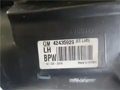 Second-hand car spare part left headlight for opel mokka / mokka x (j13) 1.6 cdti 4x4 (_76) oem iam references 42435929  