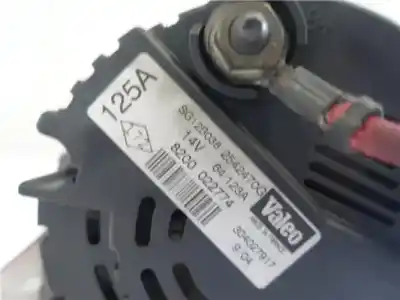 Автозапчастина б/у генератор для renault clio ii fase i (b/cb0) 1.5 dci (b/cb08) посилання на oem iam valeo/5542470a  2542523