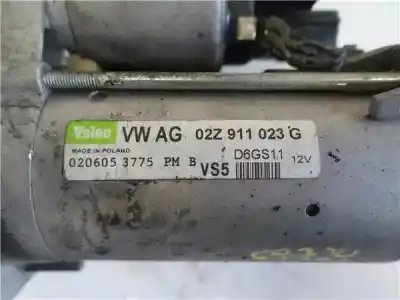 Peça sobressalente para automóvel em segunda mão motor de arranque por volkswagen passat berlina (3c2) 2.0 16v fsi referências oem iam   d6gs11