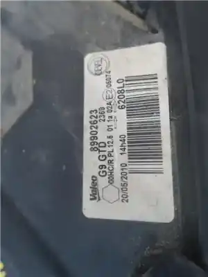 Second-hand car spare part left headlight for citroen jumpy 2.0 hdi 120 atlante combi oem iam references 89902623  
