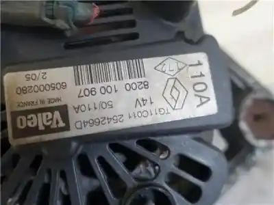 Автозапчастина б/у генератор для renault megane ii ranchera familiar (km0/1_) 1.5 dci (km02. km13) посилання на oem iam 8200100907  