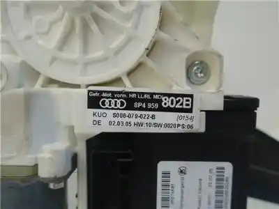 Second-hand car spare part rear right window regulator for audi a3 (8p1) 1.6 fsi ambiente oem iam references 8p4959  