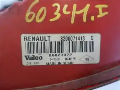 Автозапчасти б/у левый задний фонарь за renault clio ii fase ii (b/cb0) 1.5 dci diesel 65 cv / 48 kw ссылки oem iam 8200071413  