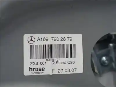 Gebrauchtes Autoersatzteil fensterheber vorne rechts zum mercedes-benz clase b (bm 245) 2.0 200 (245.233) oem-iam-referenzen a1697202879  
