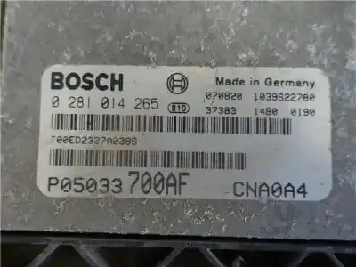 Pezzo di ricambio per auto di seconda mano centralina motore per dodge avenger (js) (2007->) 2.0 se [2.0 ltr. - 103 kw 16v crd cat] riferimenti oem iam   0281014265