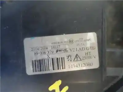 Автозапчасти б/у левая фара за peugeot 807 (eb_) 2.2 hdi ссылки oem iam 89006379  