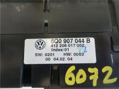Pièce détachée automobile d'occasion commande de climatisation / chauffage pour volkswagen polo (9n1) 1.9 tdi références oem iam 6q0907044b  
